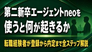 第二新卒エージェントneoを使うと何が起きるか【転職経験者が解説】
